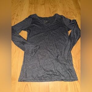 Grey Basic Ling Sleeve Size M